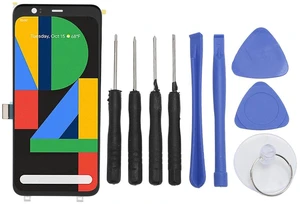Phone Screen Replacement for Pixel 4, 5.7in Display 3D Digitizer Assembly with Repair Tool, Phone Screen Assembly Support Fingerprint for Pixel 4 G020I G020N Phone Screen Replacement for Pixel 4, 5.7in Display 3D Digitizer Assembly with Repair Tool, Phone Screen Assembly Support Fingerprint for Pixel 4 G020I G020N