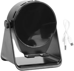 Wireless Induction Speaker, 5.3 Speaker with Phone Stand 300 Degree Rotation RGB Lights, for iOS Phones Tablets (Black) Wireless Induction Speaker, 5.3 Speaker with Phone Stand 300 Degree Rotation RGB Lights, for iOS Phones Tablets (Black)