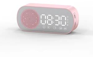 Bluetooth Speaker Alarm Clock With LED Mirror Display, Radio, Weather Forecasts - Dual Loud Alarm for Heavy Sleepers Bluetooth Speaker Alarm Clock With LED Mirror Display, Radio, Weather Forecasts - Dual Loud Alarm for Heavy Sleepers