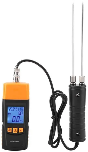 Wood Meter, Digital Wood Tester Firewood Meter with Long Probe, Professional Paper Humidity Tester Damp Meter for Wood Firewood Paper Floor Wood Meter, Digital Wood Tester Firewood Meter with Long Probe, Professional Paper Humidity Tester Damp Meter for Wood Firewood Paper Floor