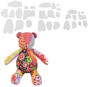 30 Pcs Acrylic Memory Bear Sewing Patterns, Beginner Set for Nursery Decor 30 Pcs Acrylic Memory Bear Sewing Patterns, Beginner Set for Nursery Decor