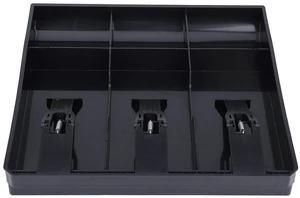 Cash Register Drawer Insert Tray, Cash Box Cash Drawer Tray with 3 Bill 3 Compartments, Money Tray Register Money Organizer Storage Box for Supermarkets Shops Hotels Cash Register Drawer Insert Tray, Cash Box Cash Drawer Tray with 3 Bill 3 Compartments, Money Tray Register Money Organizer Storage Box for Supermarkets Shops Hotels