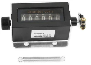 6 Digit Mechanical Counter,D94-S 0- Resettable Mechanical Pulling Counter,Return to Zero Rotation Count and Cycle Count Reset Mode,for Cumulative Records of Sports Equipment 6 Digit Mechanical Counter,D94-S 0- Resettable Mechanical Pulling Counter,Return to Zero Rotation Count and Cycle Count Reset Mode,for Cumulative Records of Sports Equipment