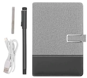 3 in1 Digital Smart Pen, Smartpen Notebook Set, Real Time Sync for Digitizing, Bluetooth 5.0 Paper Smart Writing Set, Convert to Text, OCR Technology, for iOS for Android (Grey Black 3 in1 Digital Smart Pen, Smartpen Notebook Set, Real Time Sync for Digitizing, Bluetooth 5.0 Paper Smart Writing Set, Convert to Text, OCR Technology, for iOS for Android (Grey Black