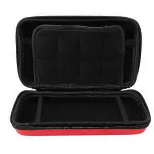 Game Console Hard Shell Case, Portable with 8 Game Slot Inner Pocket, Water Travel Protective Case for New 3DS XL, for New 3DS XL, for New 2DS XL (Red) Game Console Hard Shell Case, Portable with 8 Game Slot Inner Pocket, Water Travel Protective Case for New 3DS XL, for New 3DS XL, for New 2DS XL (Red)
