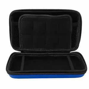 Game Console Hard Shell Case, Portable with 8 Game Slot Inner Pocket, Water Travel Protective Case for New 3DS XL, for New 3DS XL, for New 2DS XL (Blue) Game Console Hard Shell Case, Portable with 8 Game Slot Inner Pocket, Water Travel Protective Case for New 3DS XL, for New 3DS XL, for New 2DS XL (Blue)