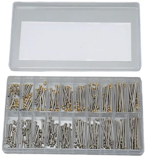 200pcs Watch Screw Tube, 10 Size 1.3mm Width Professional Watch Band Pins with Storage Box, Watch Strap Connection Rod Screw Link Pins 200pcs Watch Screw Tube, 10 Size 1.3mm Width Professional Watch Band Pins with Storage Box, Watch Strap Connection Rod Screw Link Pins