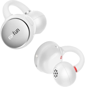 Clip Open Ear Earbuds, Wireless Clip On Headphones for Sports, White Clip Open Ear Earbuds, Wireless Clip On Headphones for Sports, White