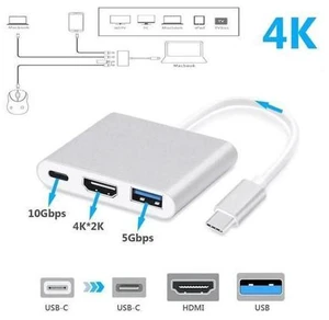 3-In-1 USB 3.1 Type-C to / USB3.0 / Type-C Female Aluminum Adapter Multiport Macbook For Apple Adapter Adapter Convert A0R0 3-In-1 USB 3.1 Type-C to / USB3.0 / Type-C Female Aluminum Adapter Multiport Macbook For Apple Adapter Adapter Convert A0R0
