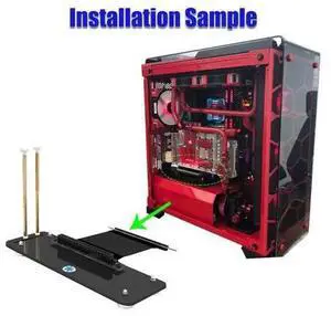 Graphics Cards Stand DIY ATX case PCI-E external built-in kickstand Mounting bracket for pcie x1 x4 x16 riser cable R L Version Graphics Cards Stand DIY ATX case PCI-E external built-in kickstand Mounting bracket for pcie x1 x4 x16 riser cable R L Version