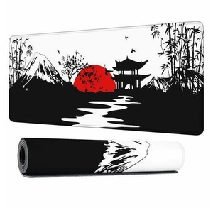 Y YIHANGBEST Japanese Landscapes Mouse Pad for Desk Red Sunset Mountains Large Gaming Mousepad for Home,Office,Computer,Keyboard Mat 35.4"X15.7" Y YIHANGBEST Japanese Landscapes Mouse Pad for Desk Red Sunset Mountains Large Gaming Mousepad for Home,Office,Computer,Keyboard Mat 35.4"X15.7"