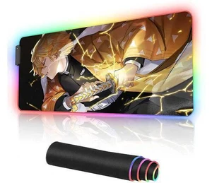 RGB Mouse pad Anime Zenitsu Agatsuma Custom Design Mousepad,Mouse Pads with Non-Slip Rubber Base,Stitched Edges Mouse mat,Washable Desk pad for Computer Keyboard mice Laptop & PC,35.4x15.7 inch RGB Mouse pad Anime Zenitsu Agatsuma Custom Design Mousepad,Mouse Pads with Non-Slip Rubber Base,Stitched Edges Mouse mat,Washable Desk pad for Computer Keyboard mice Laptop & PC,35.4x15.7 inch