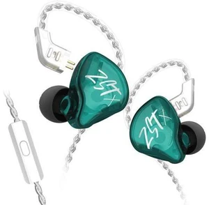 KZ ZST X in-Ear Monitors, Upgraded Dynamic Hybrid Dual Driver ZSTX Earphones, HiFi Stereo IEM Wired Earbuds/Headphones with Detachable Cable for Musician Audiophile (with Mic) Cyan KZ ZST X in-Ear Monitors, Upgraded Dynamic Hybrid Dual Driver ZSTX Earphones, HiFi Stereo IEM Wired Earbuds/Headphones with Detachable Cable for Musician Audiophile (with Mic) Cyan