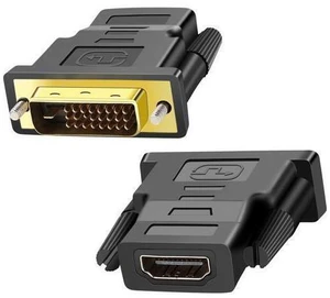 2 Pack Bi-Directional HDMI to DVI Converter - 1080P DVI-D (24+1) Male to HDMI Female Connector for Monitor, HDTV, TV Box, Projector, Blu-ray 2 Pack Bi-Directional HDMI to DVI Converter - 1080P DVI-D (24+1) Male to HDMI Female Connector for Monitor, HDTV, TV Box, Projector, Blu-ray