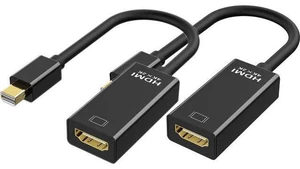 Mini DisplayPort to HDMI Adapter 2-Pack, 4K UHD Thunderbolt-Compatible Converter with Gold-Plated Connectors for MacBook, Mac Mini, and Surface Pro Mini DisplayPort to HDMI Adapter 2-Pack, 4K UHD Thunderbolt-Compatible Converter with Gold-Plated Connectors for MacBook, Mac Mini, and Surface Pro