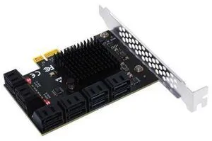 PCIE SATA Adapter Card SATA Controller 12 Port SATA 3 PCI Express X1 Expansion Card Add on Cards Riser PCIE Card for Chia Mining PCIE SATA Adapter Card SATA Controller 12 Port SATA 3 PCI Express X1 Expansion Card Add on Cards Riser PCIE Card for Chia Mining