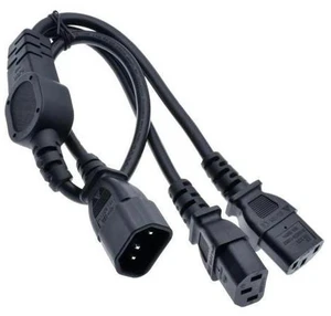 FOR IEC 320 C14 Male to 2XC13 Female Y Type Splitter Power Cord,C14 to 2 x C13 Power Cable,250V/10A FOR IEC 320 C14 Male to 2XC13 Female Y Type Splitter Power Cord,C14 to 2 x C13 Power Cable,250V/10A