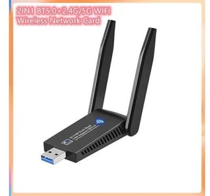 WiFi Bluetooth Wireless Network Card USB 3.0 1300M 802.11ac Adapter AC1300 With Antenna For Laptop PC Mini Dongle WiFi Bluetooth Wireless Network Card USB 3.0 1300M 802.11ac Adapter AC1300 With Antenna For Laptop PC Mini Dongle