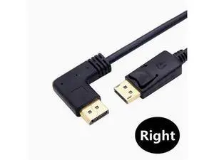 4K gold plated 90-degree dextrocurvature elbow DP cable HD cable DisplayPort cable DP to DP conversion cable 4K gold plated 90-degree dextrocurvature elbow DP cable HD cable DisplayPort cable DP to DP conversion cable
