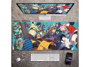 Anime NARUTO mouse pad Extended Gaming Mouse Pad with Stitched Edges, Large Mouse pad with Non-Slip Rubber Base for Work & Gaming, Office & Home 800*300mm Anime NARUTO mouse pad Extended Gaming Mouse Pad with Stitched Edges, Large Mouse pad with Non-Slip Rubber Base for Work & Gaming, Office & Home 800*300mm