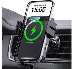Wireless Car Charger Auto-Clamping Car Mount 15W/10W/7.5W Fast Charging Air Vent Car Phone Mount Compatible with iPhone 15/14/13/13 Pro/12 Pro Max/12 pro/12/11/10 Series Galaxy Series Wireless Car Charger Auto-Clamping Car Mount 15W/10W/7.5W Fast Charging Air Vent Car Phone Mount Compatible with iPhone 15/14/13/13 Pro/12 Pro Max/12 pro/12/11/10 Series Galaxy Series