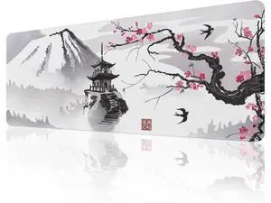 Japanese Cherry Blossom Mouse Pad (31.5 × 11.8 × 0.12 inch) Extended Large Mouse Mat Desk Pad Stitched Edges Mousepad Non-Slip Rubber Base Gaming Mouse Pad Office & Home. Japanese Cherry Blossom Mouse Pad (31.5 × 11.8 × 0.12 inch) Extended Large Mouse Mat Desk Pad Stitched Edges Mousepad Non-Slip Rubber Base Gaming Mouse Pad Office & Home.