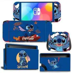 Stitch Skin Cute Full Sticker Decal for Switch Console Controller Dock Skin Vinyl Protective Film(1606) Stitch Skin Cute Full Sticker Decal for Switch Console Controller Dock Skin Vinyl Protective Film(1606)