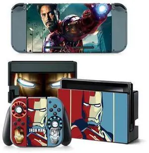 Anime Iron Man Thor Skin Sticker Decal for Switch Console Controller Dock Skin Vinyl(TN-Switch-5399) Anime Iron Man Thor Skin Sticker Decal for Switch Console Controller Dock Skin Vinyl(TN-Switch-5399)