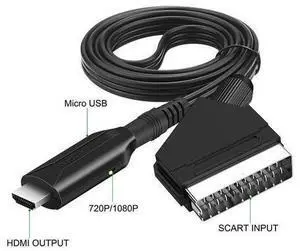 HDMI-compatible To SCART Adapter Video Audio Upscale Converter PAL/NTSC for HD TV DVD Box Signal Upscale Converter Accessories HDMI-compatible To SCART Adapter Video Audio Upscale Converter PAL/NTSC for HD TV DVD Box Signal Upscale Converter Accessories