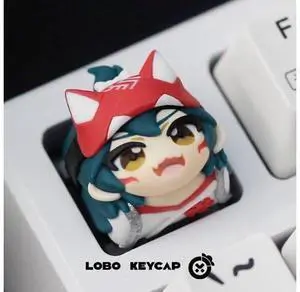 Overwatch Keycap D.VA Miko Angel Personality Resin Mechanical Keyboard Single 2D Keycap ESC (Just the keycap, not the keyboard) Fuyuko Overwatch Keycap D.VA Miko Angel Personality Resin Mechanical Keyboard Single 2D Keycap ESC (Just the keycap, not the keyboard) Fuyuko