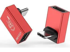 240W 40Gbps 90 Degree Right Angle USB C Adapter, USB C to USB C Adapter Compatible with Thunderbolt 4 & USB4, USB C Extender Adapter for MacBookpro/Air, iPad, Steam Deck, Phones (2 Pack) 240W 40Gbps 90 Degree Right Angle USB C Adapter, USB C to USB C Adapter Compatible with Thunderbolt 4 & USB4, USB C Extender Adapter for MacBookpro/Air, iPad, Steam Deck, Phones (2 Pack)