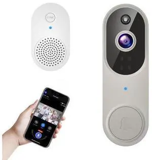 1080p Wireless Video Doorbell Camera for Home Security, Battery Powered, Live View, Cloud Storage, AI Human Detection, Night Vision, Two Way Audio, Indoor Outdoor Surveillance, 2.4G Wi-Fi only 1080p Wireless Video Doorbell Camera for Home Security, Battery Powered, Live View, Cloud Storage, AI Human Detection, Night Vision, Two Way Audio, Indoor Outdoor Surveillance, 2.4G Wi-Fi only