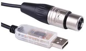 USB to DMX 512 3PIN XLR Interface Adapter Computer PC Stage Lighting Controller Dimmer USB to DMX Freestyle Software RS485 Serial Converter Cable (Length:6ft) USB to DMX 512 3PIN XLR Interface Adapter Computer PC Stage Lighting Controller Dimmer USB to DMX Freestyle Software RS485 Serial Converter Cable (Length:6ft)
