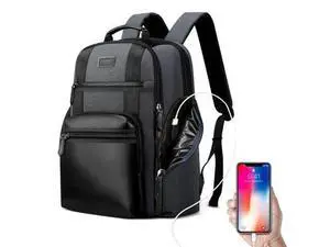 Bopai 851-014318 Fashion Outdoor Breathable Waterproof Anti-theft Three-layer Large Capacity Double Shoulder Bag,with USB Charging Port, Size: 31x17x44cm(Grey) Bopai 851-014318 Fashion Outdoor Breathable Waterproof Anti-theft Three-layer Large Capacity Double Shoulder Bag,with USB Charging Port, Size: 31x17x44cm(Grey)