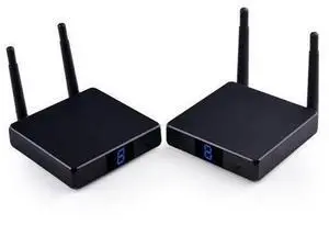 Measy FHD686 Full HD 1080P 3D 5-5.8GHz Wireless HDMI Transmitter (Transmitter + Receiver) with Display, Supports Infrared Remote Control & Wireless Same Screen Function, Transmission Distanc Measy FHD686 Full HD 1080P 3D 5-5.8GHz Wireless HDMI Transmitter (Transmitter + Receiver) with Display, Supports Infrared Remote Control & Wireless Same Screen Function, Transmission Distanc
