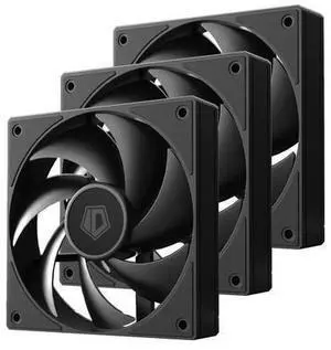 ID-COOLING AF-125-K Trio 120mm Case Fans 3 Pack FDB PC Fans Daisy Chain Connector Computer Fans for Radiator/CPU Air Cooler/Computer Case ID-COOLING AF-125-K Trio 120mm Case Fans 3 Pack FDB PC Fans Daisy Chain Connector Computer Fans for Radiator/CPU Air Cooler/Computer Case