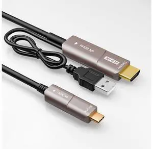 Vszerda USB C to HDMI Optical Cable USB 3.1 Type C to HDMI 4K Thunderbolt 3/4 Compatible for MacBook Pro/Air (F0402-AOC-10M) Vszerda USB C to HDMI Optical Cable USB 3.1 Type C to HDMI 4K Thunderbolt 3/4 Compatible for MacBook Pro/Air (F0402-AOC-10M)