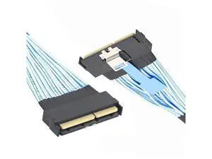 Vszerda PCI-E 5.0 MCIO 16x Cable Mini Cool Edge IO STR PCI-E 124Pin Male to MCIO 124Pin Male Extender Cord 50cm with Pull Tab Vszerda PCI-E 5.0 MCIO 16x Cable Mini Cool Edge IO STR PCI-E 124Pin Male to MCIO 124Pin Male Extender Cord 50cm with Pull Tab