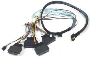 Vszerda SlimSAS 8i SFF-8654 to 4 U.3 SFF-8639 Cable - 1 Meter Vszerda SlimSAS 8i SFF-8654 to 4 U.3 SFF-8639 Cable - 1 Meter