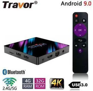 set top box H96 max tv box Android 9.0 smart tv box USB 3.0 4GB RAM RAM 32GB ROM 4K WiFi Youtube Media player 3D Set-Top set top box H96 max tv box Android 9.0 smart tv box USB 3.0 4GB RAM RAM 32GB ROM 4K WiFi Youtube Media player 3D Set-Top