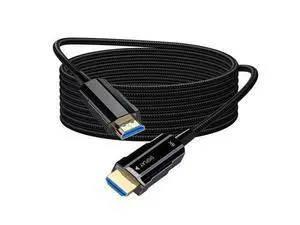 8K Long HDMI 2.1 Cable 100ft, Fiber Optic HDMI Braided Cord, High Speed Active HDMI Cable, 48Gbps, 8K@60Hz 4K@120Hz, Dynamic HDR, Dolby, HDCP 2.2&2.3, 3D, for HDTV Monitor Game Laptop Home Theatre 8K Long HDMI 2.1 Cable 100ft, Fiber Optic HDMI Braided Cord, High Speed Active HDMI Cable, 48Gbps, 8K@60Hz 4K@120Hz, Dynamic HDR, Dolby, HDCP 2.2&2.3, 3D, for HDTV Monitor Game Laptop Home Theatre