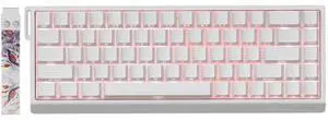 Vszerda x FGG MADLIONS MAD 68 HE RGB 60% Wired Magnetic Switch Gaming Keyboard with Adjustable Actuation, 8000 Hz Polling Rate, Rapid Trigger Mode, Hall Effect Switches, for PC/Mac, White Vszerda x FGG MADLIONS MAD 68 HE RGB 60% Wired Magnetic Switch Gaming Keyboard with Adjustable Actuation, 8000 Hz Polling Rate, Rapid Trigger Mode, Hall Effect Switches, for PC/Mac, White