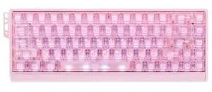 Vszerda 68 RX Hall Effect Gaming Keyboard, 65% 68-Key Esports Mechanical, Adjustable Magnetic Actuation 0.0053.3 mm in 0.001 mm Steps, Tray-Mount with Aluminum Plate (Pink, Wolf Switch) Vszerda 68 RX Hall Effect Gaming Keyboard, 65% 68-Key Esports Mechanical, Adjustable Magnetic Actuation 0.0053.3 mm in 0.001 mm Steps, Tray-Mount with Aluminum Plate (Pink, Wolf Switch)