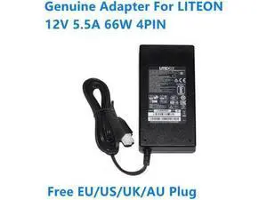 12V 5.5A 66W 4PIN LITEON PA-1660-2SA2 341-100346-01 AC Adapter For Router Power Supply Charger 12V 5.5A 66W 4PIN LITEON PA-1660-2SA2 341-100346-01 AC Adapter For Router Power Supply Charger