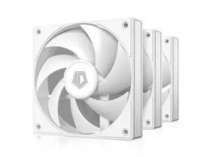 ID-COOLING AF-125-W Trio 120mm Case Fans 3 Pack FDB PC Fans Daisy Chain Connector Computer Fans for Radiator/CPU Air Cooler/Computer Case ID-COOLING AF-125-W Trio 120mm Case Fans 3 Pack FDB PC Fans Daisy Chain Connector Computer Fans for Radiator/CPU Air Cooler/Computer Case