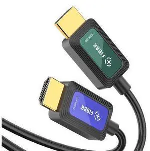 Fiber Optic 25 ft HDMI Cable 2.1 8K 48Gbps High Speed Supports 8K@60Hz 4K@120Hz, VRR, ALLM, eARC, HDR- Ultra Long Reliable Cable for Projector, Home Theater, Gaming (PS5/Xbox) Immune to Interference Fiber Optic 25 ft HDMI Cable 2.1 8K 48Gbps High Speed Supports 8K@60Hz 4K@120Hz, VRR, ALLM, eARC, HDR- Ultra Long Reliable Cable for Projector, Home Theater, Gaming (PS5/Xbox) Immune to Interference