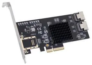 Vszerda 8 Port SATA III Non-RAID PCI-e x4 Expansion Card Supports FreeNAS and ZFS RAID - Includes Mini SAS to SATA Breack Out Cables (SI-PEX40137) Vszerda 8 Port SATA III Non-RAID PCI-e x4 Expansion Card Supports FreeNAS and ZFS RAID - Includes Mini SAS to SATA Breack Out Cables (SI-PEX40137)