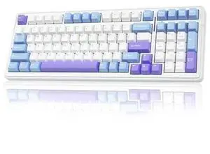 Vszerda F99 Wireless Mechanical Keyboard,Tri-Mode BT5.0/2.4GHz/USB-C Hot Swappable Custom Keyboard,Pre-lubed Linear Switches,Gasket Structure,RGB Backlit Gaming Keyboard for PC/Tablet/Xbox/PS4/PS5 Vszerda F99 Wireless Mechanical Keyboard,Tri-Mode BT5.0/2.4GHz/USB-C Hot Swappable Custom Keyboard,Pre-lubed Linear Switches,Gasket Structure,RGB Backlit Gaming Keyboard for PC/Tablet/Xbox/PS4/PS5