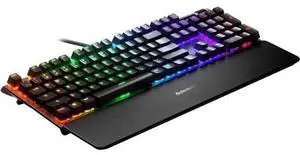 Apex 7 Mechanical Gaming Keyboard - OLED Smart Display - USB Passthrough and Media Controls - Tactile and Quiet - RGB Backlit Red Switch - Linear Quiet Apex 7 Mechanical Gaming Keyboard - OLED Smart Display - USB Passthrough and Media Controls - Tactile and Quiet - RGB Backlit Red Switch - Linear Quiet