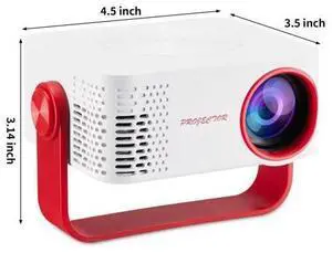 The new M60 projector is a high-definition 3D home theater projector that supports both wired and wireless screen sharing and has built-in WIFI. White and red color The new M60 projector is a high-definition 3D home theater projector that supports both wired and wireless screen sharing and has built-in WIFI. White and red color